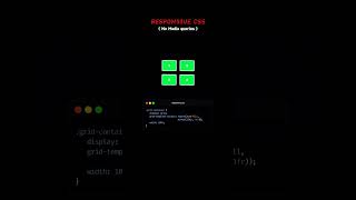 RESPONSIVE CSS🎉#css #grid #gridlayout #responsivedesign #flexbox #css3 #education #tamil #shorts #yt
