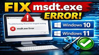 How To Fix msdt.exe Error in Windows 10/11 | Microsoft Diagnostic Tool Fix