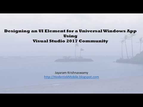 How do you design UI for Universal Windows Projects?