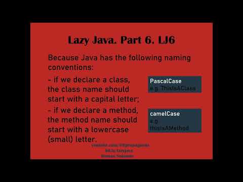 LJ6 - main is a method, not a class - Lazy Java 6