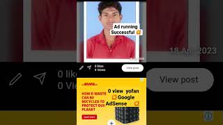 yofan adsense💥💥 zero view ❤️ |ad running successful|#googleadsense#yofan#adsense#ads#youtube#google