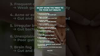 SILENT SIGNS YOU NEED TO FIX YOUR GUT HEALTH #healvex #wellnesstips #gentlewellness