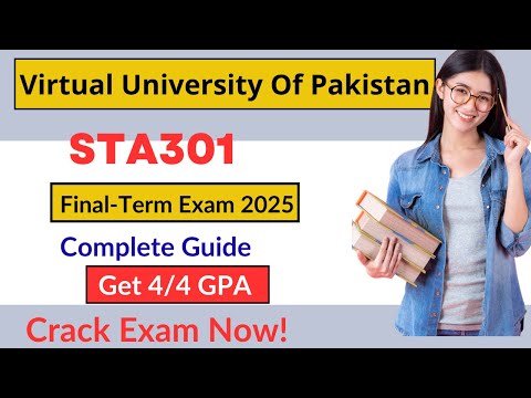 🎯 STA301 Final Term MCQs | Most Important Objective Questions | VU 2025 Exams 💯