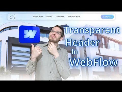 Transparent Header For WebFlow