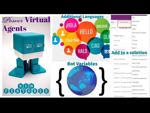 Power Virtual Agents-Bot Variables, Multi-Language and working in a Solution
