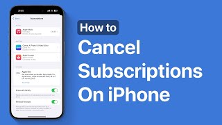 How To Cancel Subscriptions On iPhone or iPad | iOS 18