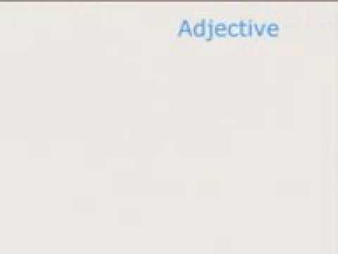Adjective