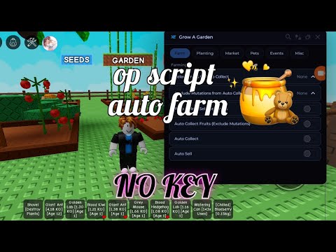 Grow A Garden Script Auto farmAuto Buy,Auto Sell for this update 🍯(no key)