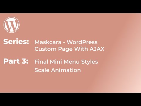 Part 3: Maskcara Project Finalizing Mini Anchor Menu