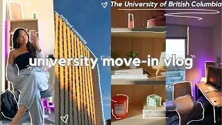 College Dorm Move-In Day Vlog 2023 | University of British Columbia (UBC) | Orchard Commons