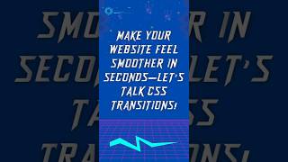 CSS Transitions in 60 Seconds! 🔥 | Smooth UI Tricks #shorts
