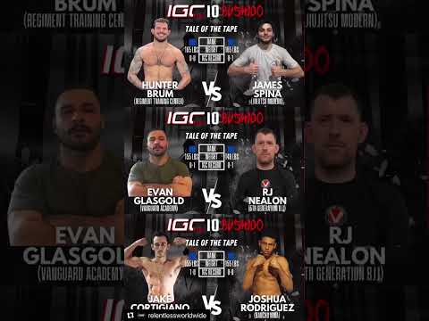 IGC 10: Bushido goes down today! 21 matches live-streamed here for free! Matches start at 5:00 pm