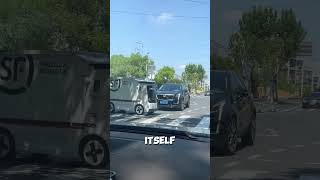 An AI powered autonomous delivery robot, designed to transport parcels and food