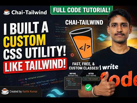 I Built My Own Tailwind CSS… Using Just JavaScript 😳 | Chai-Tailwind