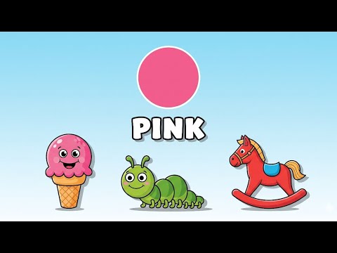 Learn Colors with Cute Cartoon Objects | Preschool Learning for Kids (Orange, Pink, Brown)