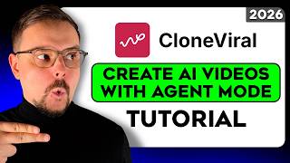 CloneViral AI Tutorial - 2026 | How to Create Cinematic AI Videos Using Agent Mode Automation