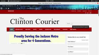 REFLECTED XSS BUG POC ON THECLINTONCOURIER.COM