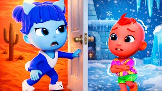 Hot vs Cold Challenge | Safety Rules for Kids | Tinytots Nursery Rhymes & Kids Songs