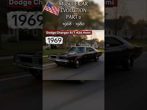 American Muscle Car Evolution Part 2 (1968-1980)