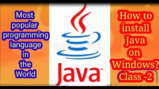 How to install Java in a Computer #javainstallation