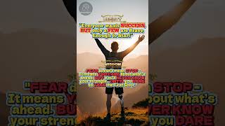 Reality+Wisdom Ep5 I Courage Over Fear #shorts #fypシ #quotes