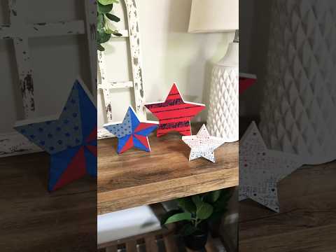 Patriotic DIY Decor❤️🤍💙 #diy #decor #homedecor #ideas #usa #diycrafts #craft #home #patriotic