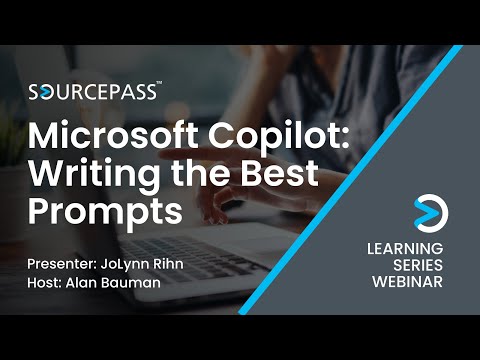 Microsoft 365 Copilot Writing the Best Prompts | A Learning Series Webinar by Sourcepass