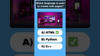 Which language is used to create web pages?