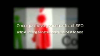 Seo Article Writing Service