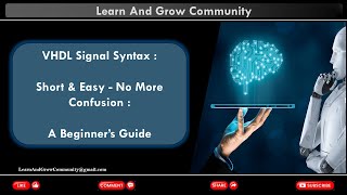 VHDL Tutorial : What is VHDL Signal and  Signal Syntax | A Beginner’s Guide [9 Min]