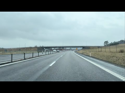 Soothing Drive on the European Road E45 in Rain - Ambient, No Talking or Music
