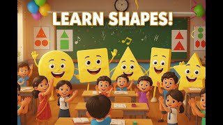 Learn Shapes for Kids | Circle, Square, Triangle | Fun Educational Rhyme!
