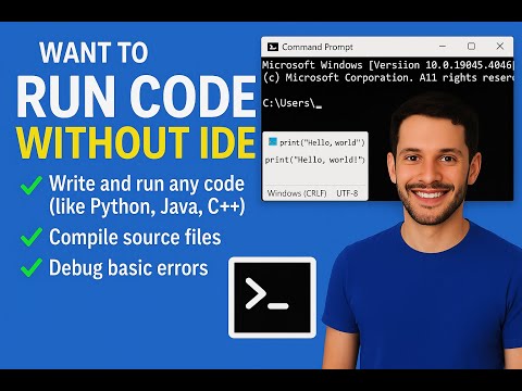 Run Python, C++, or Java Programs Using CMD | Full Tutorial for Windows - How to Run Code Using CMD