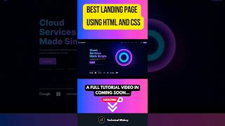 Best Landing Page Using HTML and CSS | Part 1