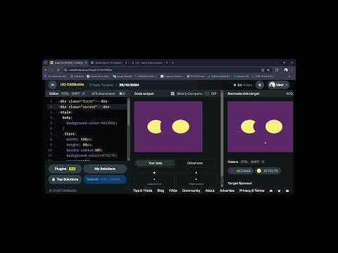 Day #19 Taking on the ultimate coding challenge! 💻🔗#CSSBattle #WebDevChallenge #CSS #CodeWithMe