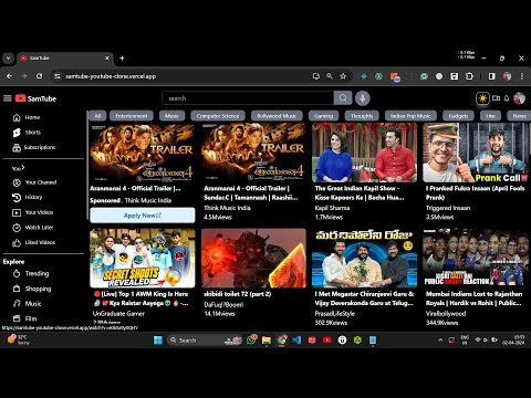 YouTube Clone with React Redux Toolkit Tailwind CSS YouTube API and Node.js | SamTube | YouTube