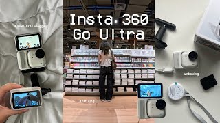 insta 360 go ultra ☁️ | best cam for shy vloggers ! ft. unboxing, test vlog, vs. osmo pocket 3