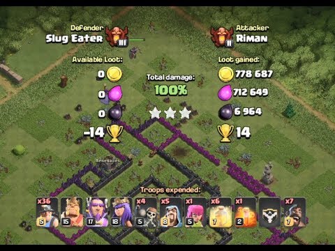 Th 11 | Miner Strategy | 3 Star Attacks | COC | Low Heros