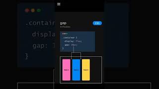 CSS Gap Property Explained in 20 Seconds | HTML & CSS Shorts