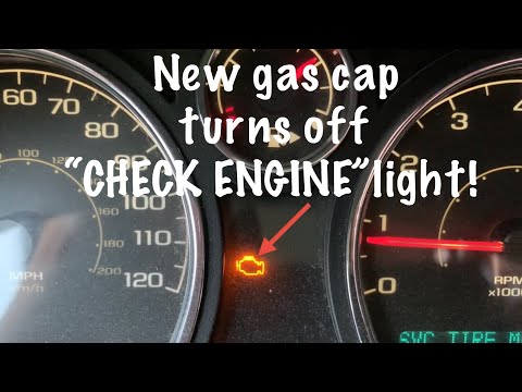 REPLACING GAS CAP stops “CHECK ENGINE “ light from coming on!