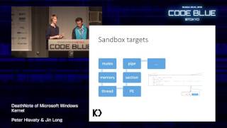 [CB16] DeathNote of Microsoft Windows Kernel by Peter Hlavaty & Jin Long