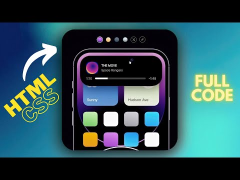 UI Design iPhone Randomized Gradient Background Using ONLY HTML/CSS/JavaScript (Full Code)