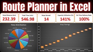 Logistics Route Optimization in Excel | Step-by-Step Logistics Route Planner using Solver Best Route