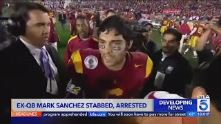 Former NFL star Mark Sanchez arrested at hospital after Indianapolis stabbing
