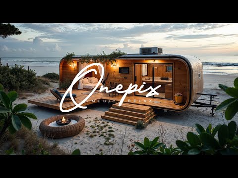 🌊 Relaxing Beach Music | 2+ Hours of Peaceful Ocean Sounds & Cozy Seaside Homes 🏝️🎶