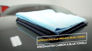 Introducing DSM CARBONPEARL and DSM BLUEPEARL - 16"x16" Speedmaster Premium Pearl Towels
