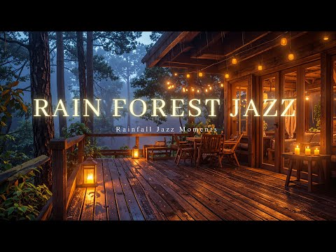 Candlelight Rainforest Jazz | Smooth Jazz Ambience for Stress Relief and Peaceful Mood