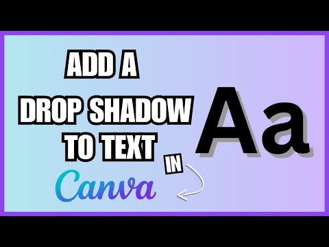 How to Add A Drop Shadow To Text In Canva