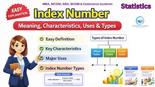 What is Index Number in Statistics? | Meaning, Characteristics, Uses & Types of Index Numbers