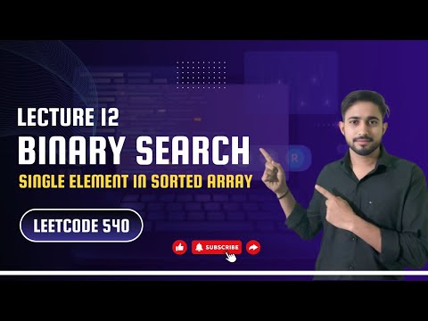 Single Element in a Sorted Array | Leetcode 540 | Binary Search DSA Series Day #12